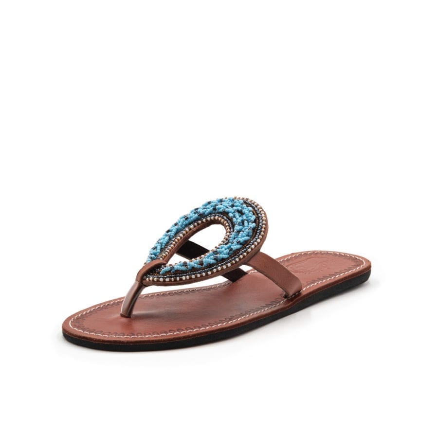 Infradito in pelle basse da donna - Le Anello